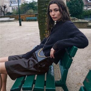 NWT Zara Faux Leather shorts